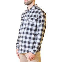 Camisa leñadora gris