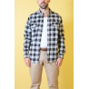 Camisa leñadora gris