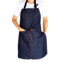 Delantal en tela denim