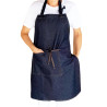 Delantal en jean ajustable y resistente