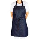 Delantal en tela denim
