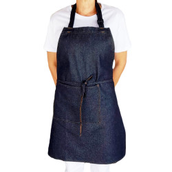 Delantal en jean ajustable y resistente