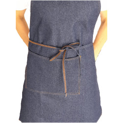 Delantal en jean ajustable y resistente