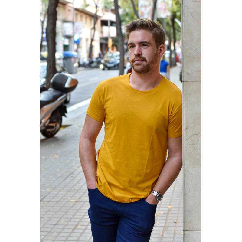 Camiseta slim algodón peinado