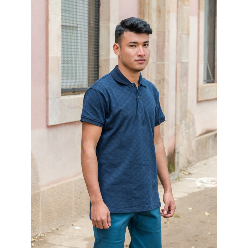 Polo slim en algodón