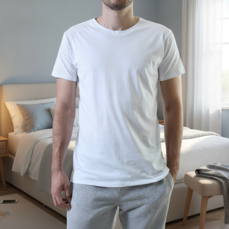 Camiseta slim algodón peinado