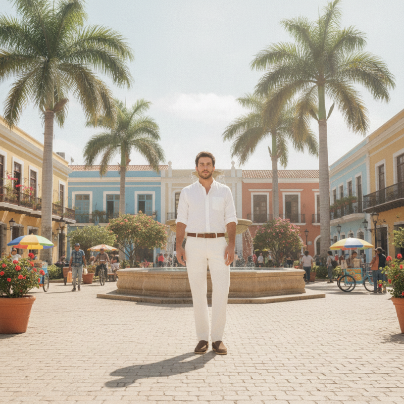 Pantalón veraniego slim fit