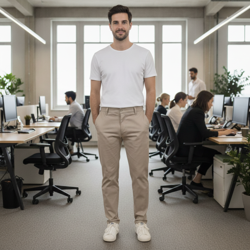Pantalón casual athletic fit
