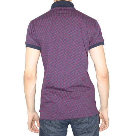 Polo slim motivo de puntos