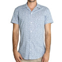 Camisa manga corta estampada slim fit