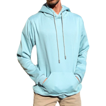 Hoodie en algodón perchado