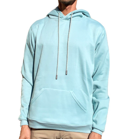 Hoodie en algodón perchado