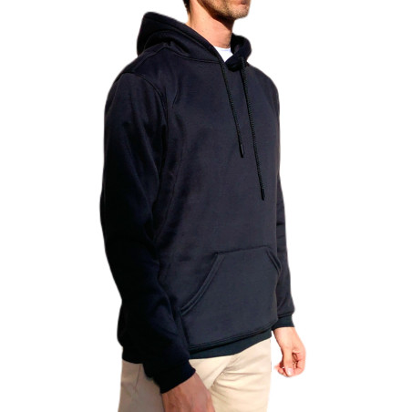 Hoodie en algodón perchado