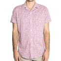 Camisa manga corta estampada slim fit