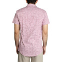 Camisa manga corta estampada slim fit