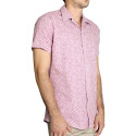 Camisa manga corta estampada slim fit