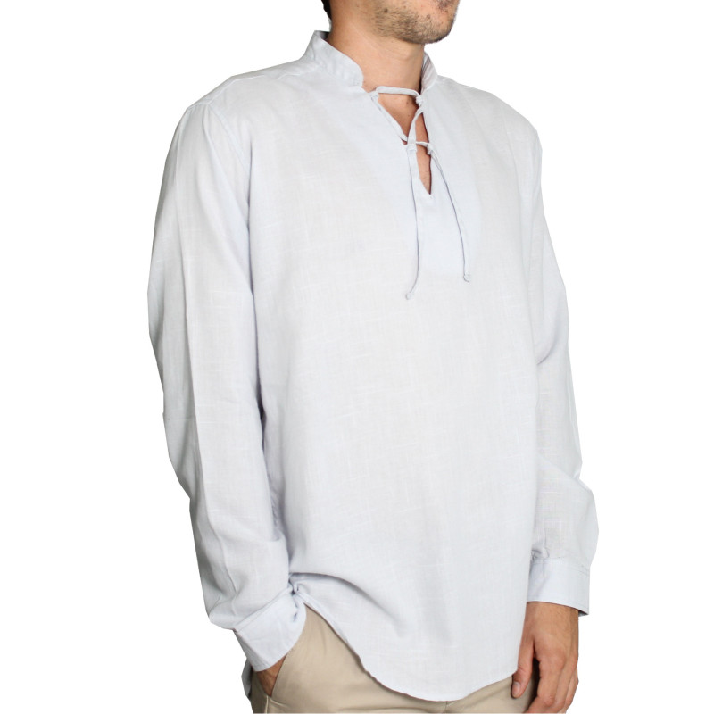 Camisa liviana con tira cruzada