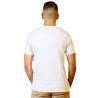 Camiseta para hombre cuello V profundo unicolor slim fit